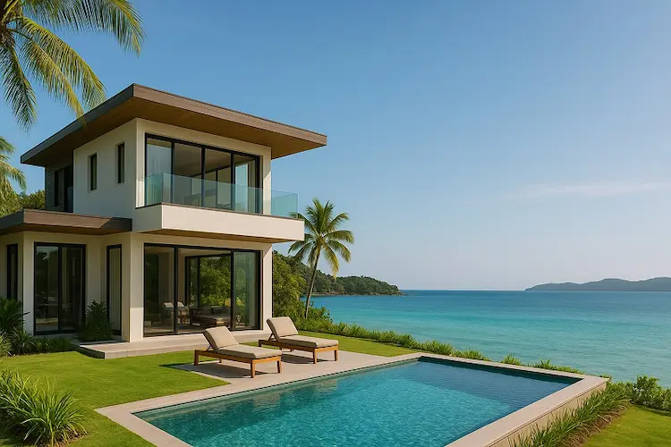 Modern tropical home built by Empyrean Listings in El Nido, Palawan